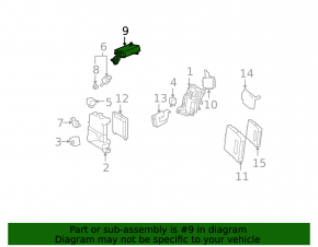 Computer assy, power steering Toyota Prius 30 14-15
