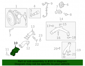 Корпус термостата Land Rover Range Rover 13-21 3.0