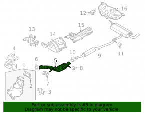 Приемная труба с катализатором Mitsubishi Outlander 22-26 2.5