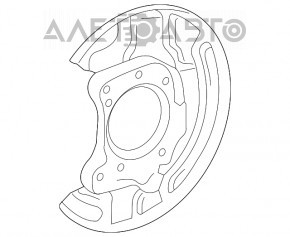 Кожух тормозного диска задний правый Toyota Sienna 04-10