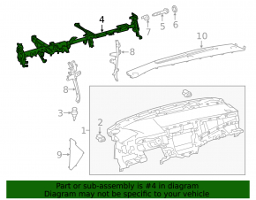 Труба подторпедная усиление Toyota Avalon 13-13
