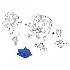 Модуль srs airbag компьютер подушек безопасности Ford Edge 15-16