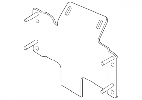 Кронштейн блоку ECU комп'ютера двигуна Land Rover Range Rover Velar 18-23 2.0T, 3.0T, 5.0T малий
