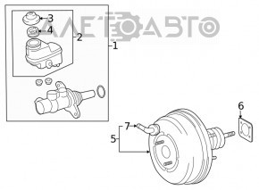 Бачок ГТЦ Toyota Rav4 19-25 с крышкой