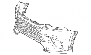 Бампер передній голий Lexus TX350 TX500h 24-26 F Sport