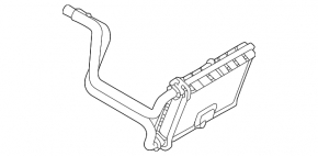 Радиатор отопителя печки Mitsubishi Outlander 22-26 под dual zone