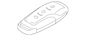 Ключ Ford Mustang mk6 15-23 433 МГц