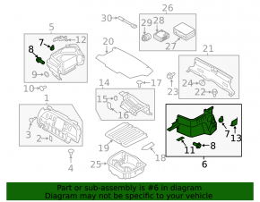 Обшивка арки левая Hyundai Sonata 11-15 hybrid тип 1