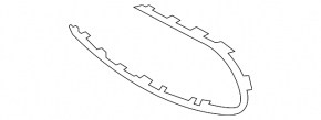 Молдинг решітки радиатора grill лівий Mercedes W213 E 350/450 21-23 під камеру