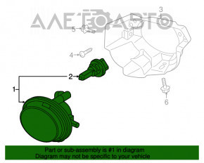 Противотуманная фара птф правая Mazda CX-7 06-09