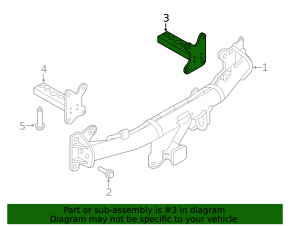 Кронштейн фаркопа правый Land Rover Range Rover Velar 18-23