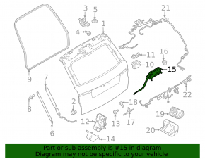 Доводчик двери багажника Land Rover Discovery 17-25
