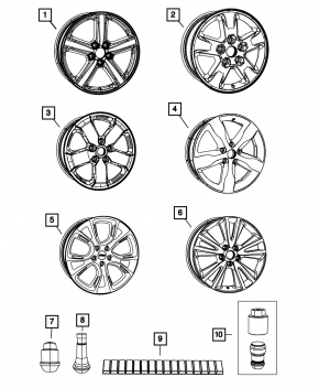 Комплект дисков R17 4шт Jeep Grand Cherokee WK2 11-13