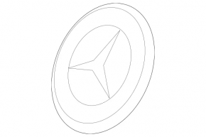 Эмблема переднего бампера Mercedes CLA 14-16