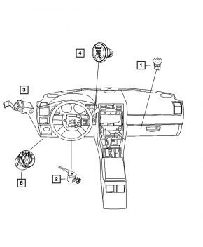 Кнопка зажигания Start-Stop Dodge Journey 11-20 автозапуск