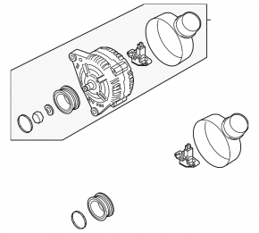 Генератор Audi A6 C7 12-15 2.0T 150 Amp, Valeo