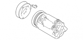Компрессор кондиционера Ford Escape MK3 13-16 2.5