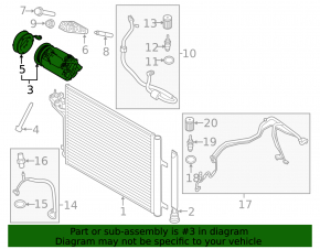 Компрессор кондиционера Ford Escape MK3 13-16 2.5