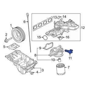 Электромагнитный клапан давления масла Ford Edge 19-24 2.0T