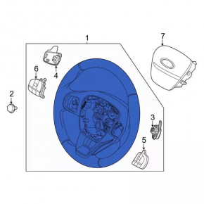 Руль голый Ford Escape MK4 20-26 резина черная