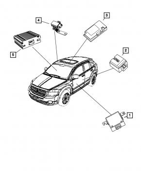 Power Inverter Control Module Jeep Compass 11-16