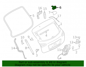 Петля двери багажника правая Nissan Ariya 23-26