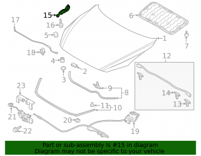 Петля капота правая Mazda 3 19-26
