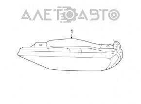 Противотуманная фара птф левая Volvo XC90 16-25 LED, песок, царапины
