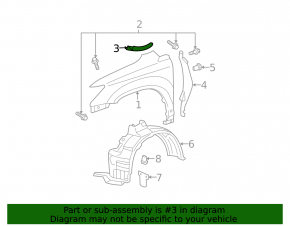 Уплотнитель решетки дворников правый Lexus RX300 RX330 RX350 RX400H 04-09