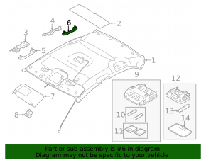 Ручка потолка левая Hyundai Elantra UD 11-16