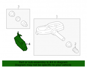 TIRE PRESSURE MONITORING SYSTEM Toyota Rav4 19-25