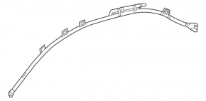 Подушка безопасности airbag боковая шторка правая Mercedes C-class W205 15-21