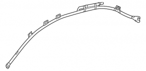 Подушка безопасности airbag боковая шторка правая Mercedes C-class W205 15-21