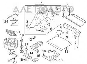 Накладка проема багажника Subaru Impreza 5d 17-23