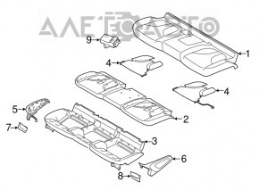 Водительское сидение Lincoln MKC 15-16 с airbag, электро, подогрев, кожа черн