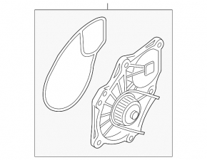 Помпа водяная VW Passat b8 16-19 USA 2.0T