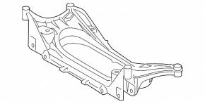 Подрамник передний Lexus IS 14-24 RWD