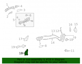 Петля двери нижняя передняя левая Lexus GS300 GS350 GS430 GS450h 06-11