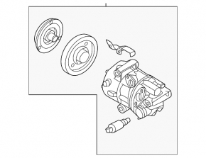Компрессор кондиционера Hyundai Elantra 21-26 1.6, N Line