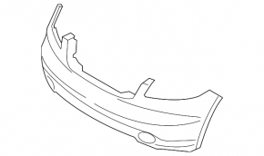 Бампер передний голый Infiniti FX35 FX45 03-05