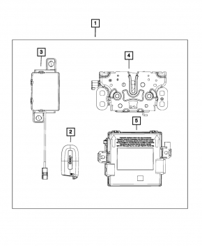Remote Functions Receiver Module Connector Jeep Compass 17-19