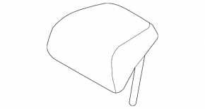 Подголовник 2 ряда центральный Mazda CX-30 20-21 кожа черная, темно коричневая строчка