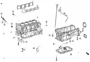 Масляная форсунка ДВС 2ZR-FXE Toyota Prius 50 16-18 с болтом