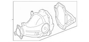 Задній диференціал редуктор Mercedes W167 GLE 350 20-23 2.0T, RWD