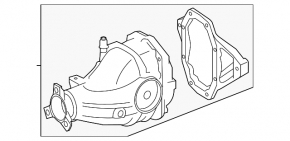 Задній диференціал редуктор Mercedes W167 GLE 350 20-23 2.0T, RWD