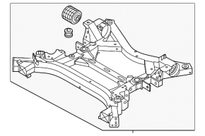 Подрамник передний BMW iX 21-26 AWD