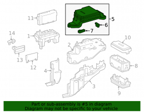 Крышка блока предохранителей подкапотная Lexus RX350 16-19