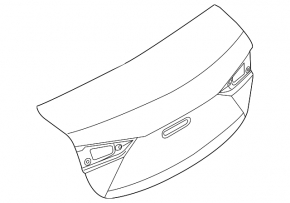 Крышка багажника Mazda 3 14-18 BM без спойлера