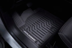 Комплект килимків салону Mitsubishi Outlander 22-26 гума чорна