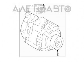 Генератор Honda CRV 17-19 2.4